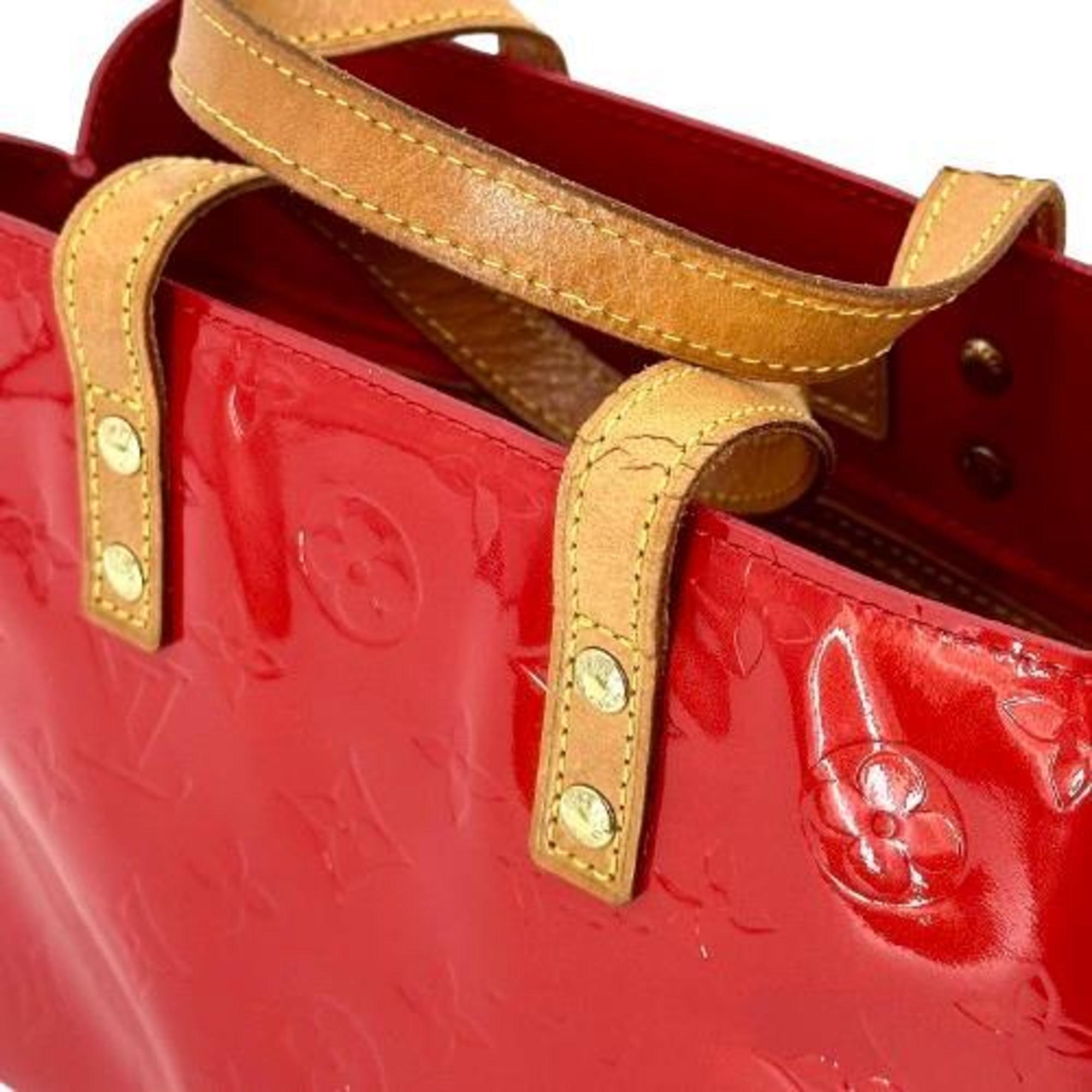 Louis Vuitton M91088 Vernis Reed PM Rouge Handbag Red