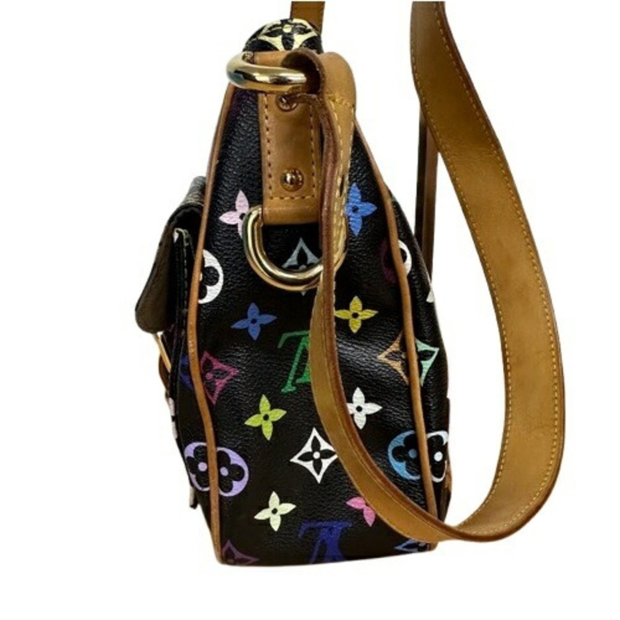 Louis Vuitton Multicolor M40052 Lodge GM Shoulder Bag Noir Multi