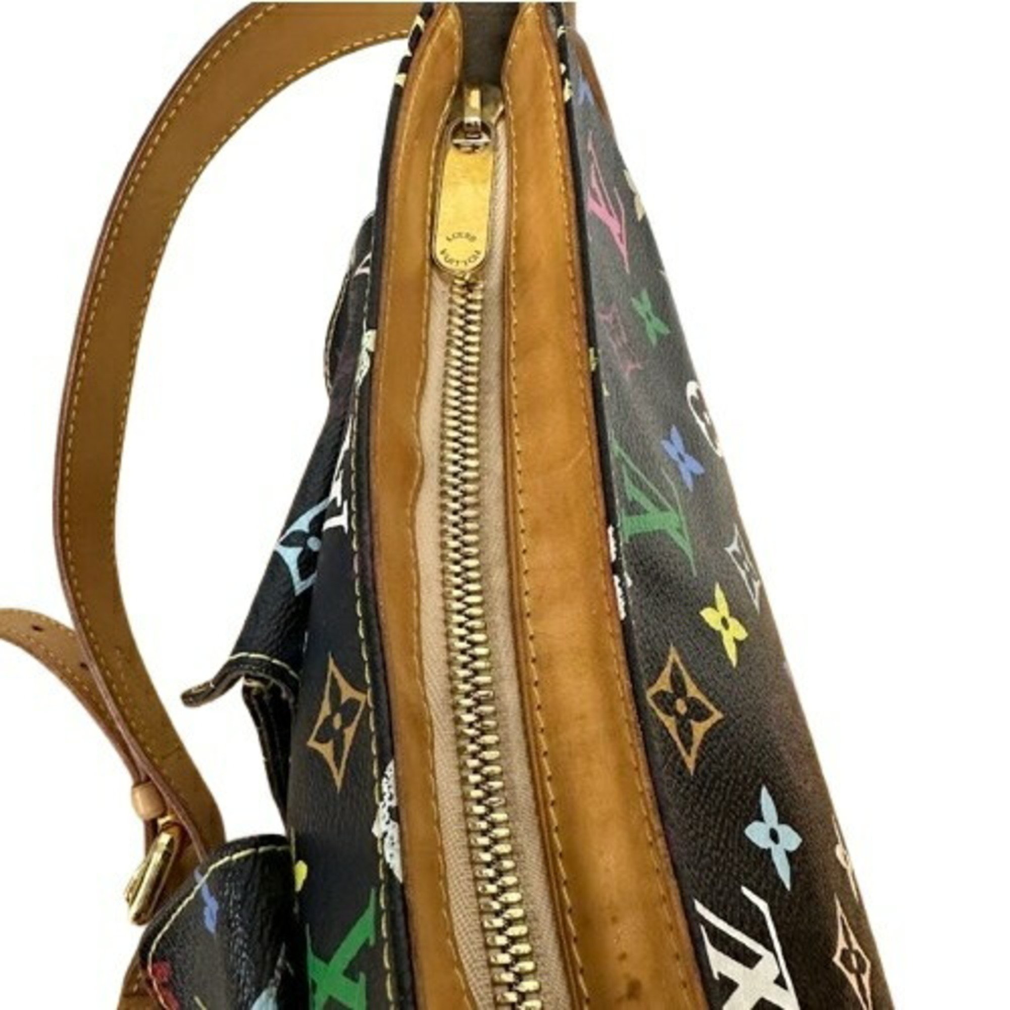 Louis Vuitton Multicolor M40052 Lodge GM Shoulder Bag Noir Multi