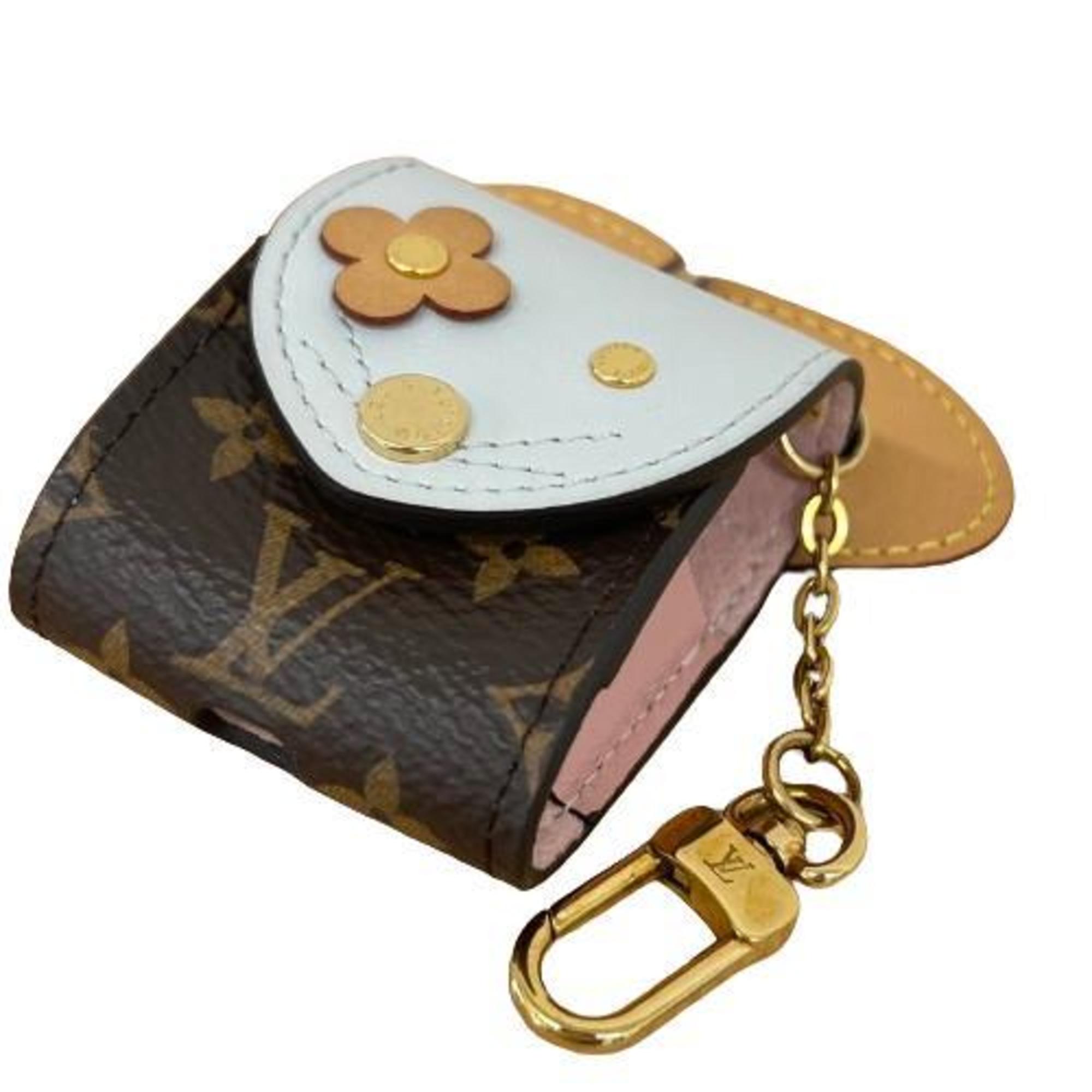 LOUIS VUITTON GI0447 Monogram Etui Wireless Earphone Case Brown Pink White Women's