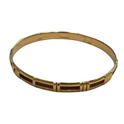 Tiffany & Co. Atlas Bracelet Bangle 750 YG 19.86g