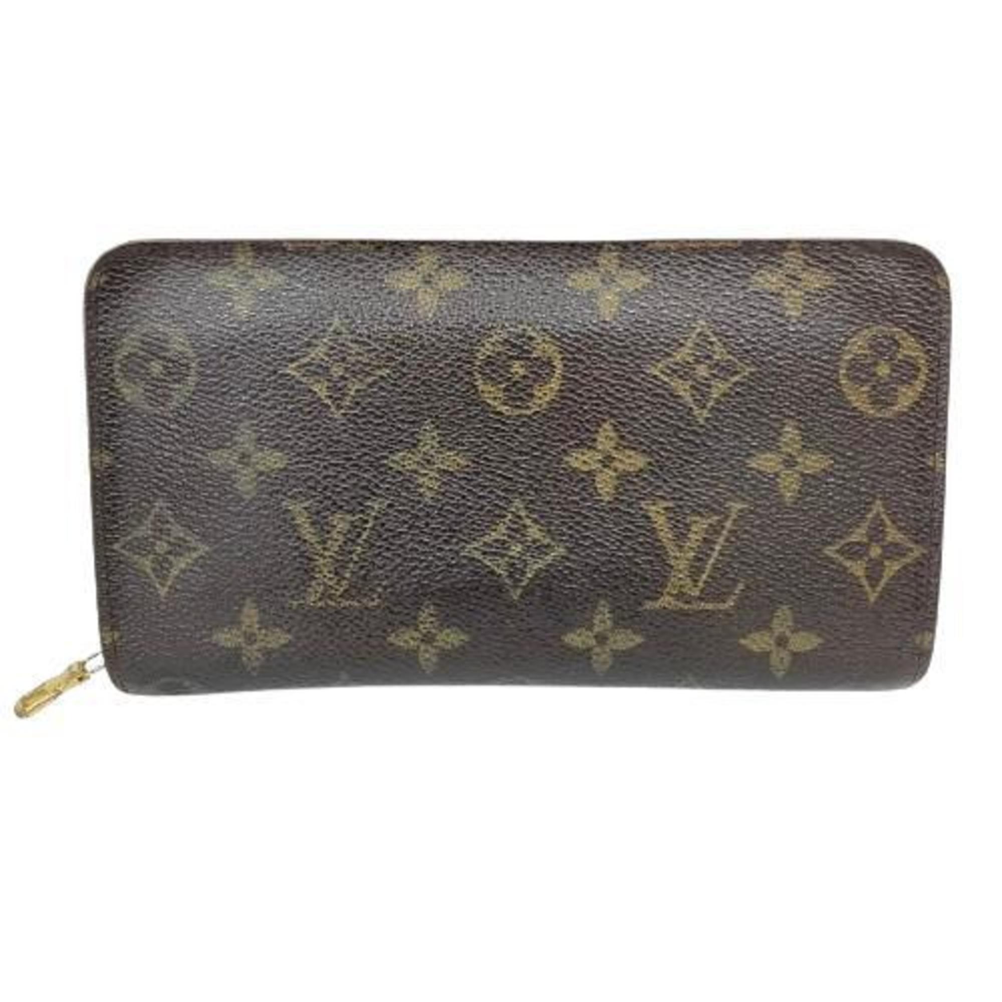 Louis Vuitton M61727 Monogram Porto Monaco Zip Round Long Wallet