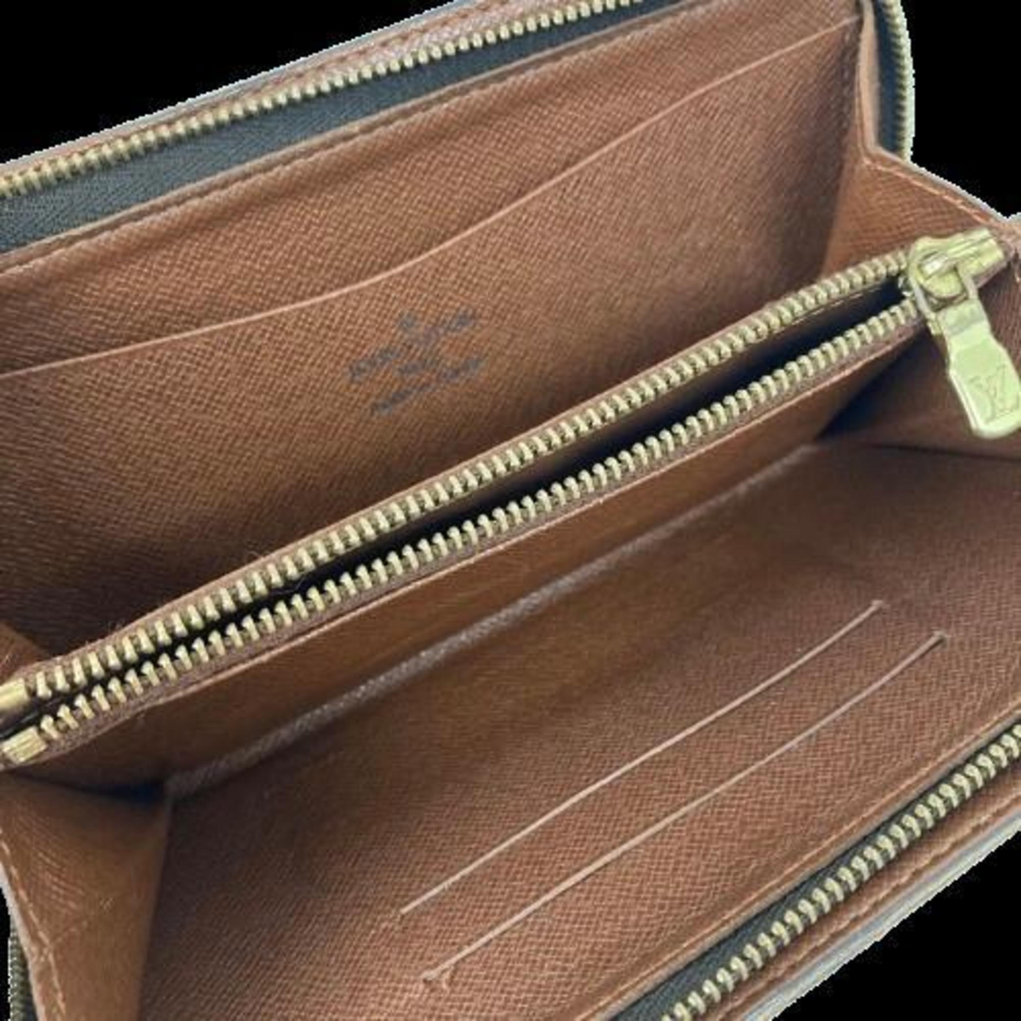 Louis Vuitton M61727 Monogram Porto Monaco Zip Round Long Wallet