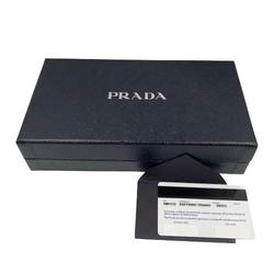 PRADA Prada Saffiano Long Wallet Black Passport