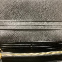 PRADA Prada Saffiano Long Wallet Black Passport