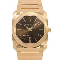 BVLGARI Octo Finissimo BGOP40GXT Men's Watch Brown K18PG Pink Gold Solid Automatic Self-Winding