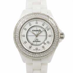 Chanel CHANEL J12 42mm H2013 Date Bezel Diamond Men's Watch White Ceramic Automatic Self-Winding