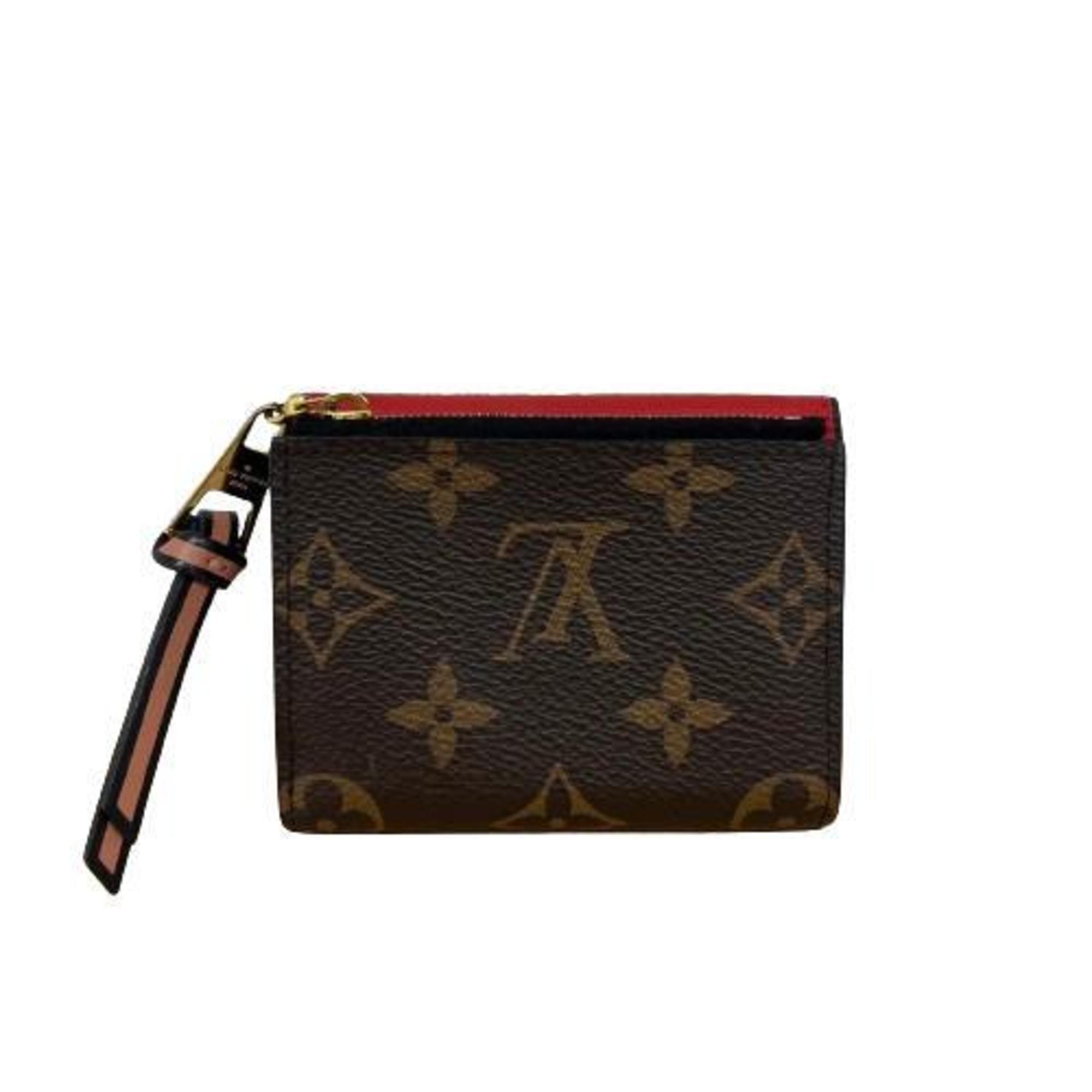 LOUIS VUITTON M62932 Monogram Portefeuille Zoe Fuchsia Red Wallet Bi-fold for Women