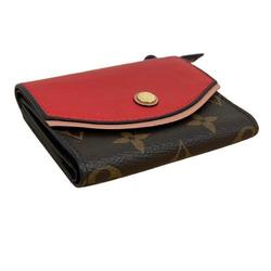 LOUIS VUITTON M62932 Monogram Portefeuille Zoe Fuchsia Red Wallet Bi-fold for Women