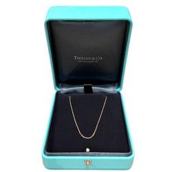 TIFFANY Tiffany Chain Necklace 1.6g PG Rose Gold K18 750 Women's