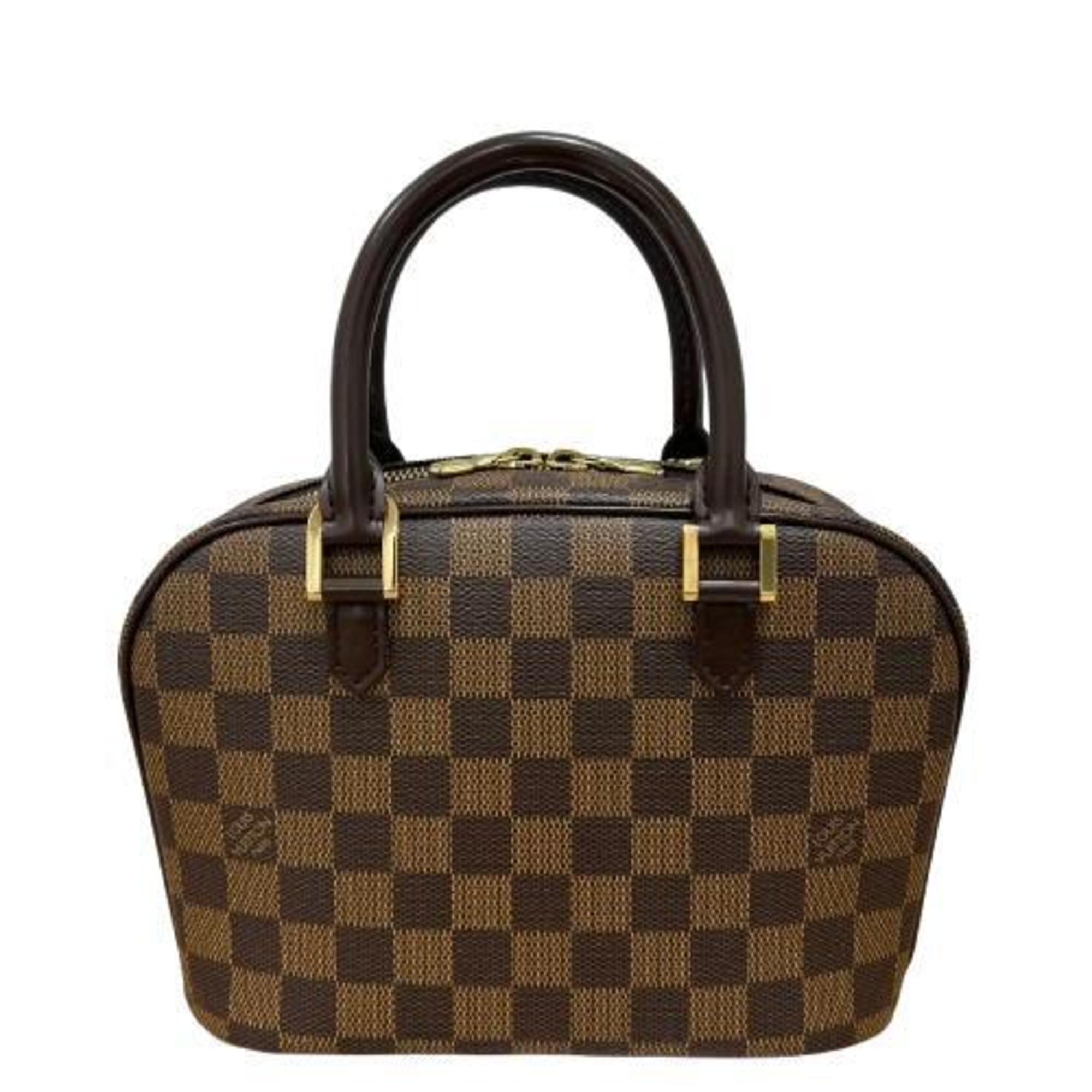 Louis Vuitton N51286 Damier Saria Handbag Brown Women's