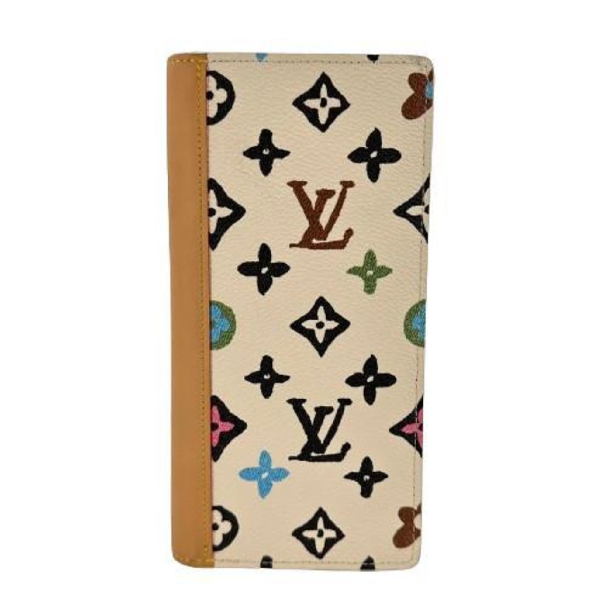 Louis Vuitton M83335 Portefeuille Brazza NM Long Wallet Tyler the Creator Leather Vanilla Initials