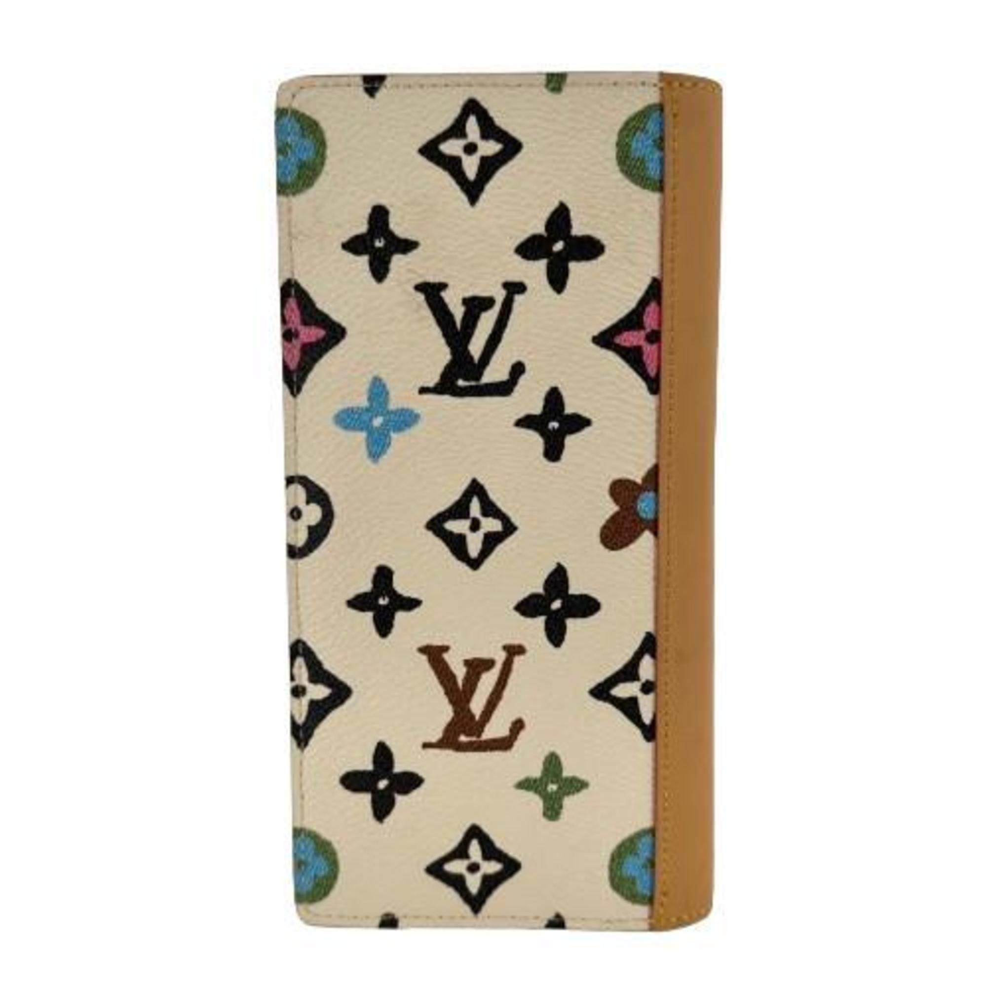 Louis Vuitton M83335 Portefeuille Brazza NM Long Wallet Tyler the Creator Leather Vanilla Initials