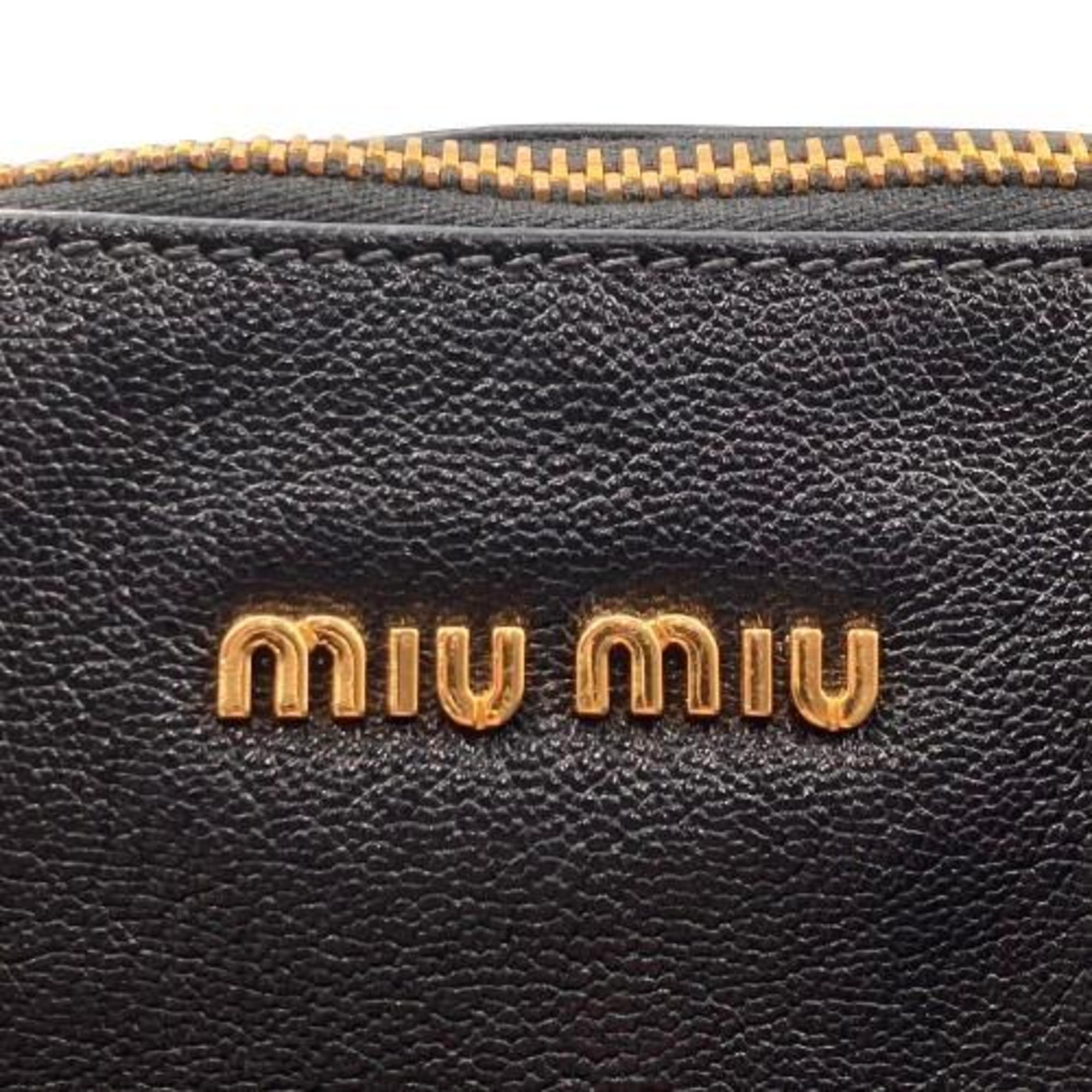 miu Miu Madras Tote Bag Black