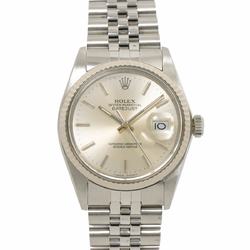 Rolex ROLEX Datejust 16014 No. 8 Men's Watch Silver K18WG White Gold Automatic Self-Winding