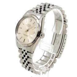 Rolex ROLEX Datejust 16014 No. 8 Men's Watch Silver K18WG White Gold Automatic Self-Winding