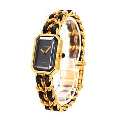 CHANEL Premiere L size H0001 Ladies watch Black Gold Quartz