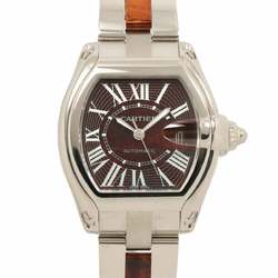 Cartier Roadster XL W6206000 Men's Watch Date Brown K18WG White Gold Automatic