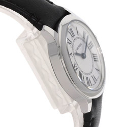 Cartier WSPN0030 Ronde Must Do 29mm Watch Stainless Steel Black Strap Ladies CARTIER