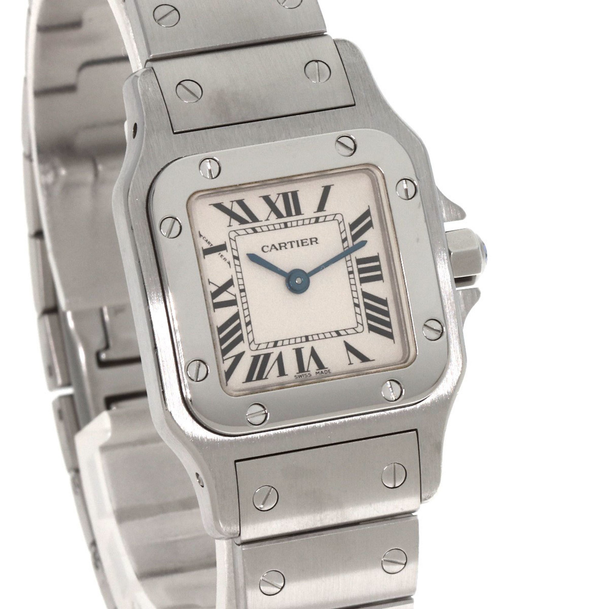 Cartier W20056D6 Santos Galbe SM Watch Stainless Steel SS Ladies CARTIER