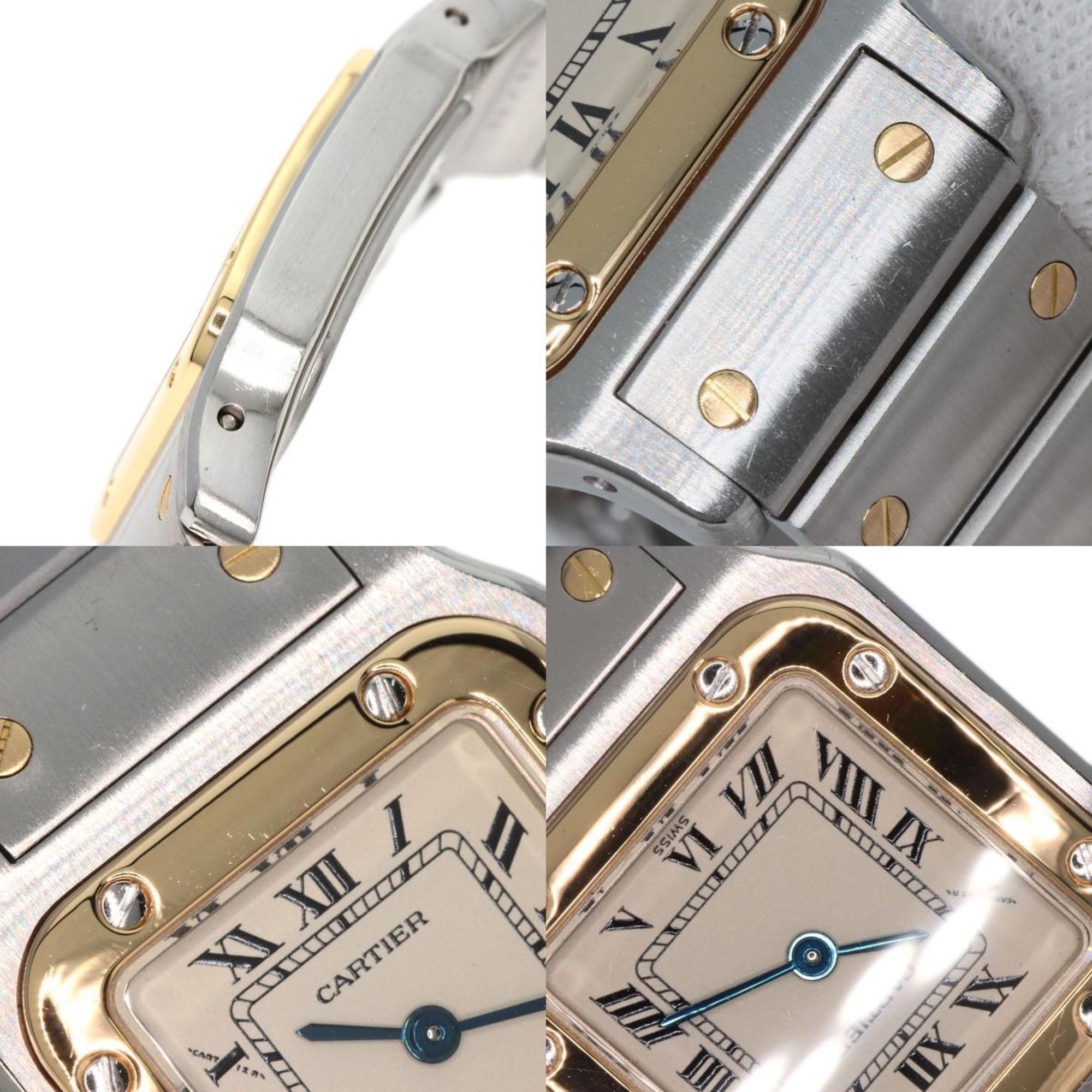 Cartier W20012C4 Santos Galbe SM Watch Stainless Steel SS K18YG Ladies CARTIER