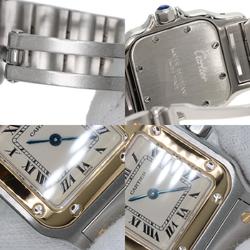 Cartier W20012C4 Santos Galbe SM Watch Stainless Steel SS K18YG Ladies CARTIER