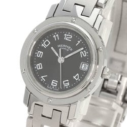 Hermes CL4.210 Clipper Watch Stainless Steel SS Ladies HERMES