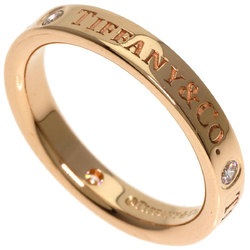 Tiffany Flat Band 3P Diamond Ring, 18K Pink Gold, Women's, TIFFANY&Co.