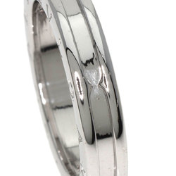 BVLGARI B-zero1 B-zero One Band XS #61 Ring, K18 White Gold, Women's