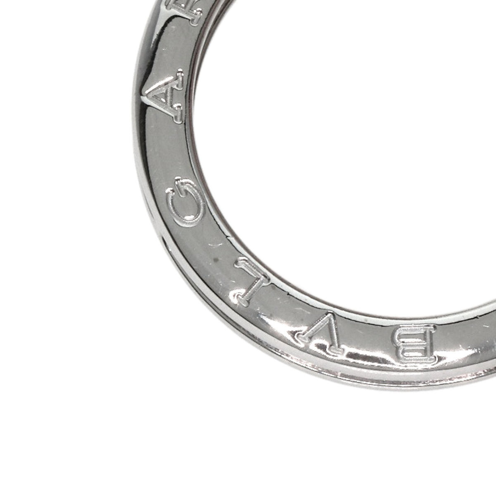 BVLGARI B-zero1 B-zero One Band XS #61 Ring, K18 White Gold, Women's