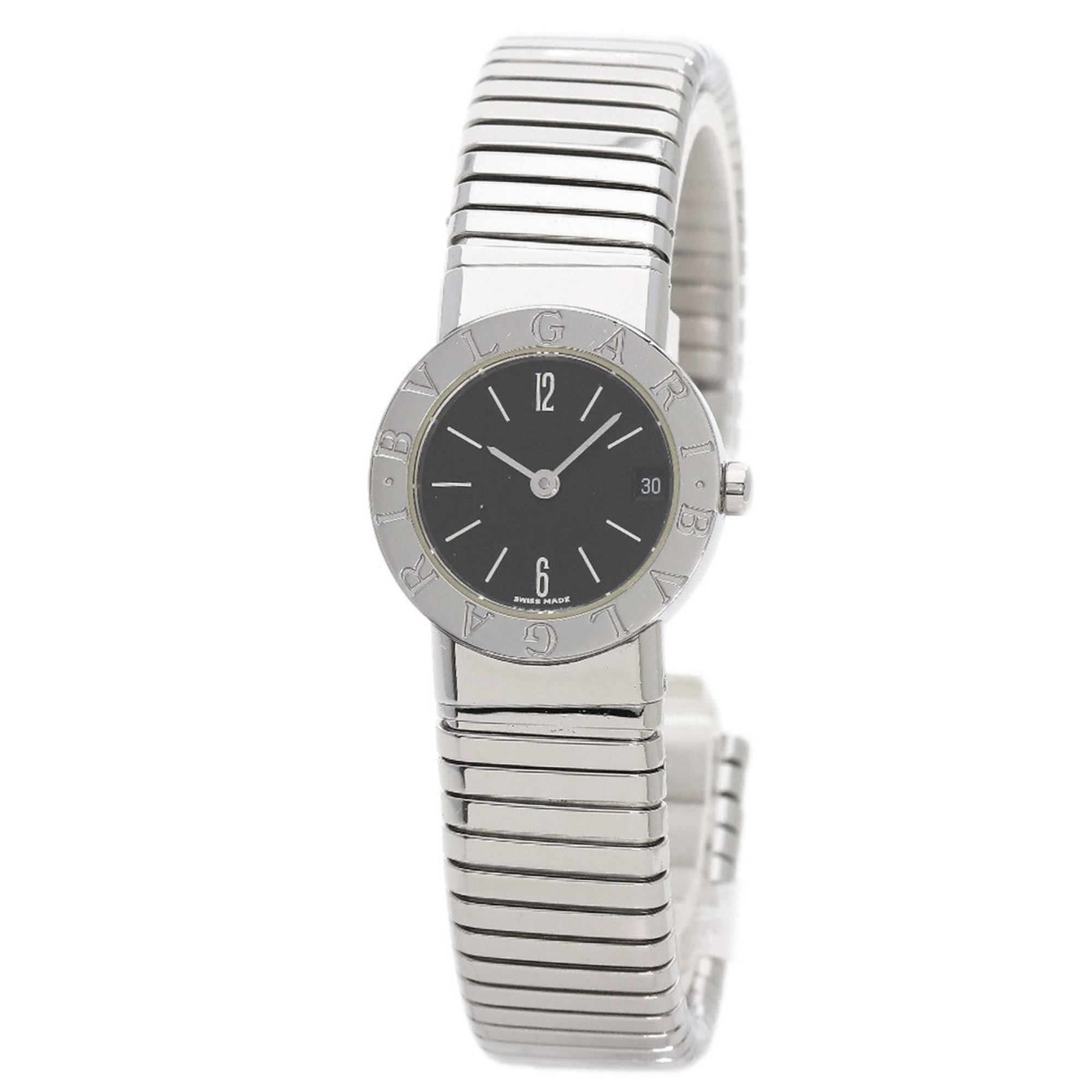 BVLGARI BB232TS Tubogas Watch Stainless Steel SS Ladies