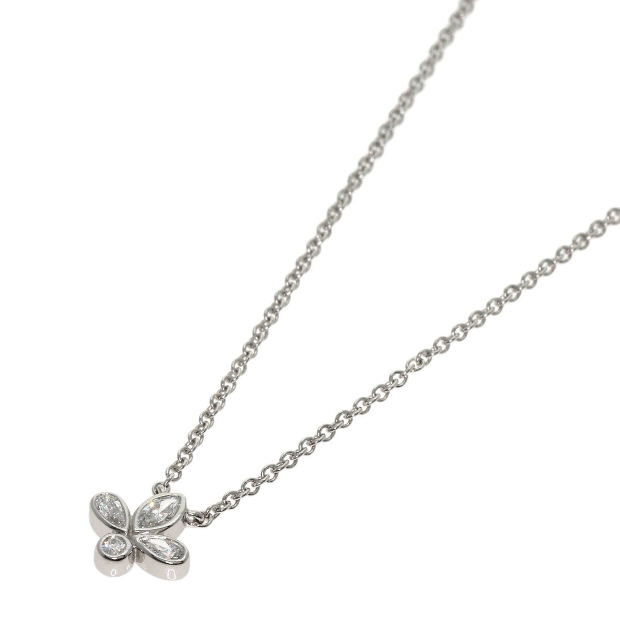 Tiffany Fleur de Lis Diamond Necklace in Platinum PT950 for Women TIFFANY&Co.