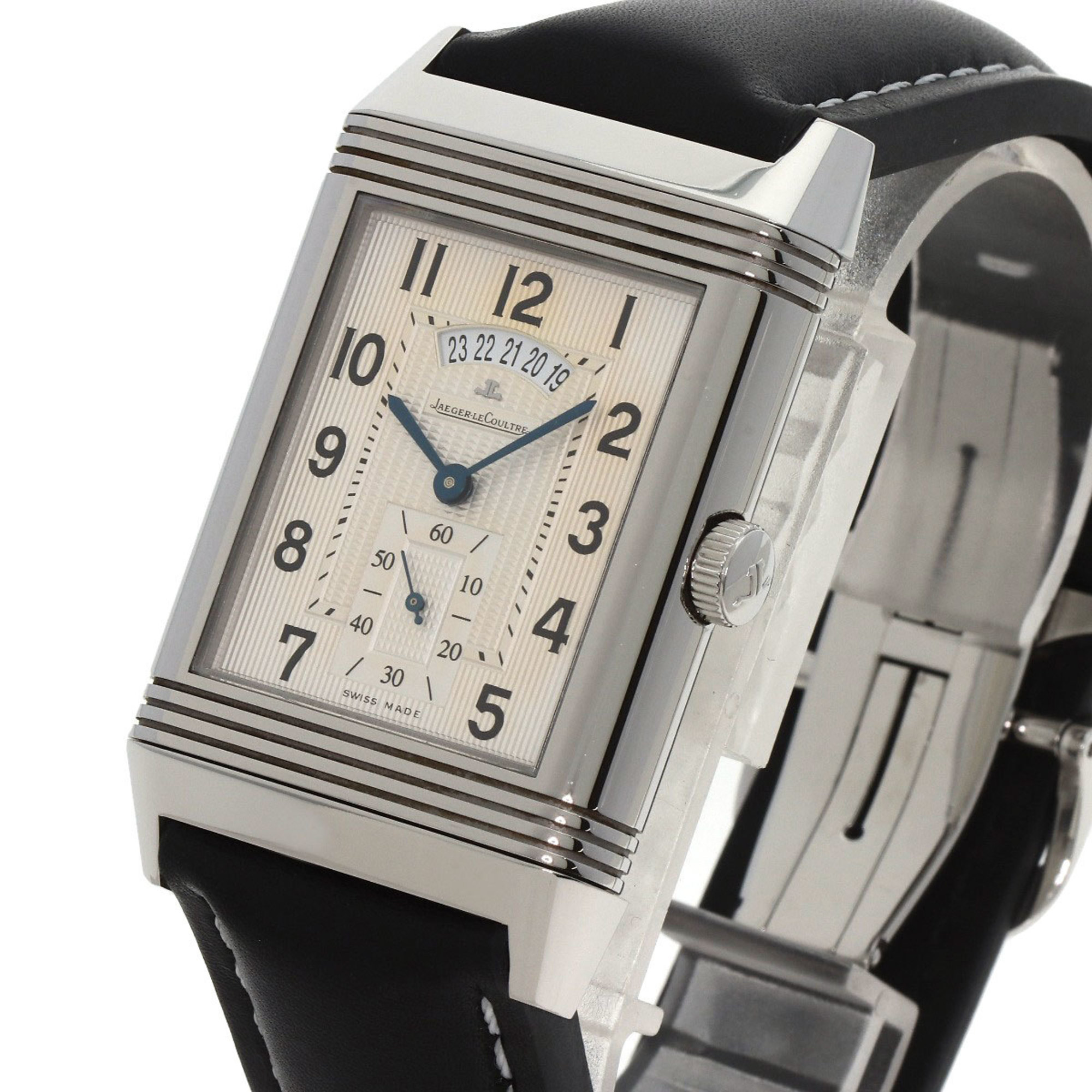 Jaeger-LeCoultre Q3748420 274.8.85 Grand Reverso 986 Duonite 1500 Limited Edition Watch Stainless Steel Leather Men's JAEGER-LECOULTRE