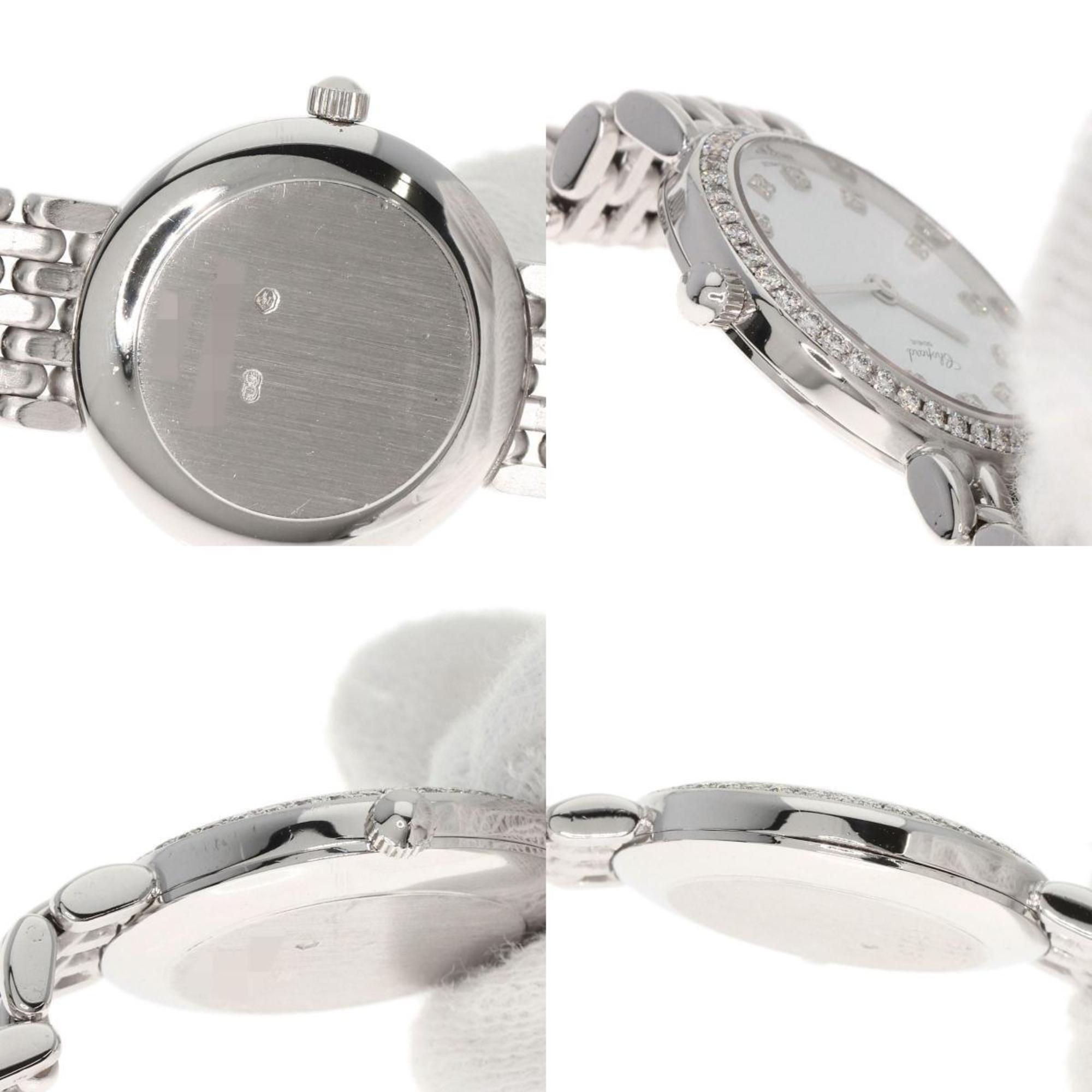 Chopard 10 5911 Classic 12P Bezel Diamond Watch K18 White Gold K18WG Women's