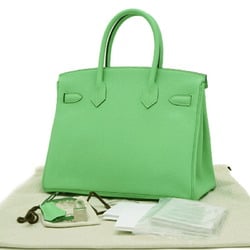 Hermes Birkin 30 Handbag Togo Vert Comic B Stamp