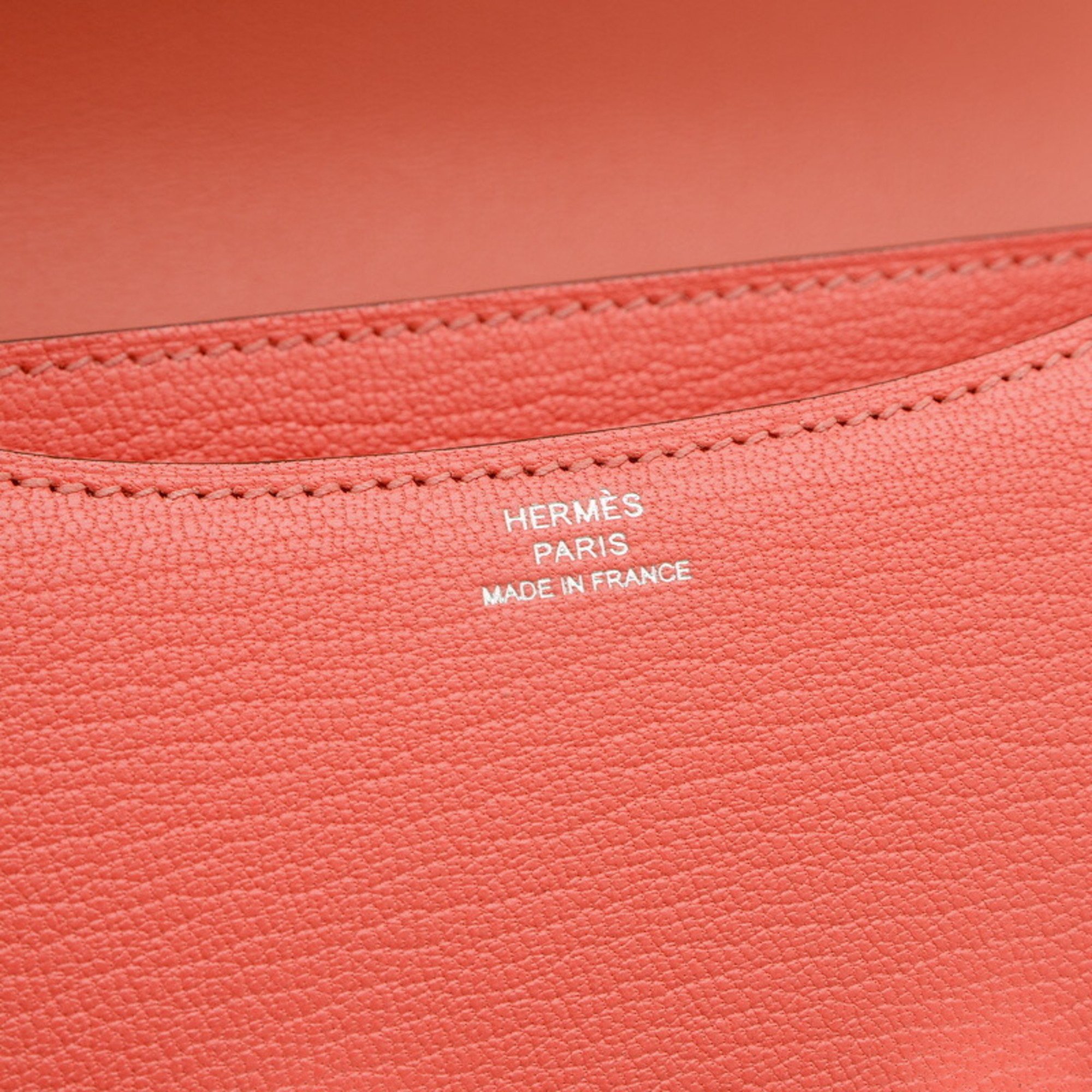 Hermes Constance 18 Miroir Handbag Chevre Rose Texas B Stamp