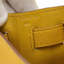 Hermes Kelly 28 Inner Stitching Handbag Togo Jaune Ambre W Engraved