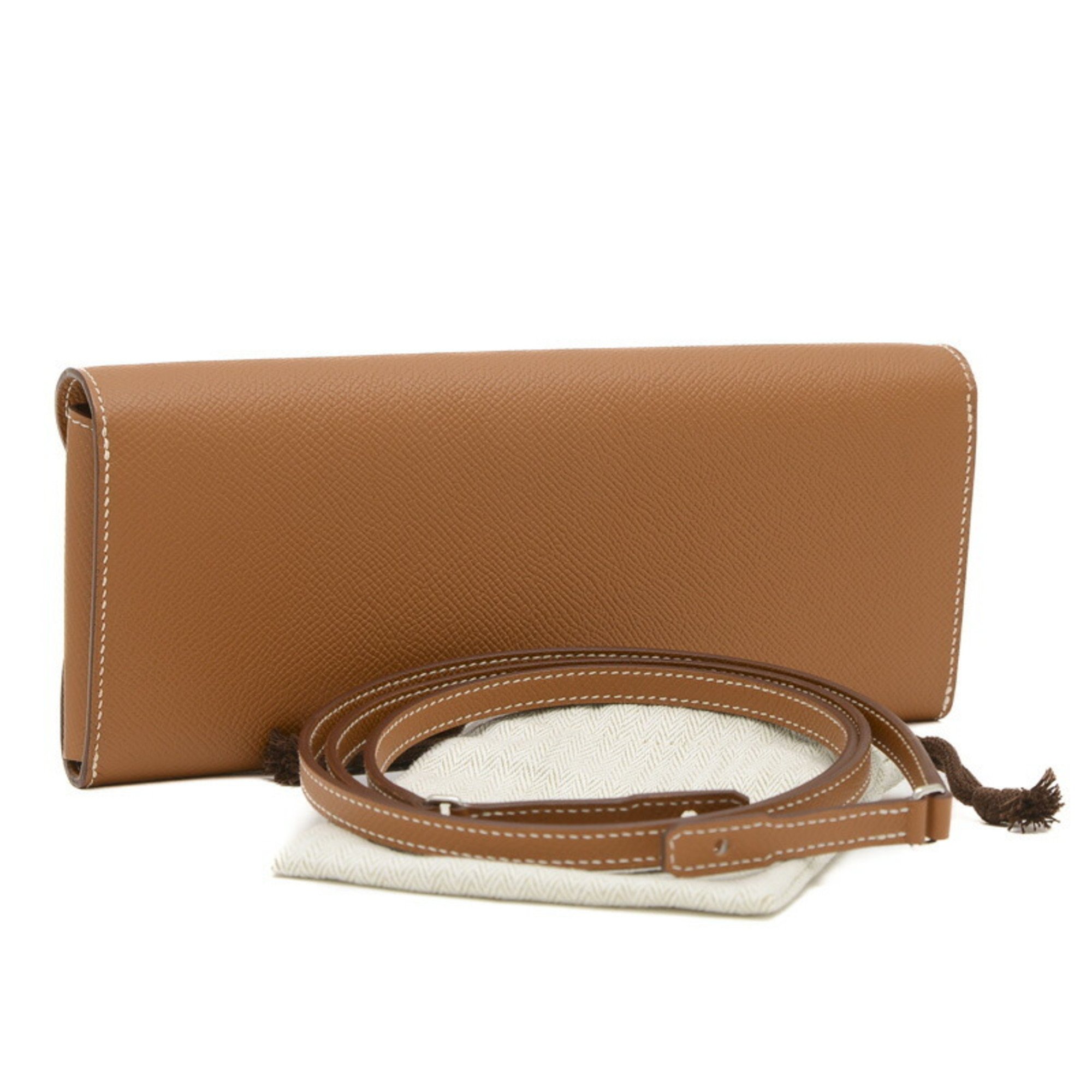 Hermes Chaine d'Ancre To-Go Long Wallet Epson Gold B Stamp