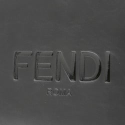 Fendi embossed flat tote bag in leather, black 7VA538