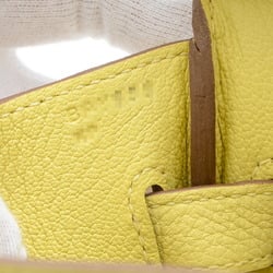 Hermes Birkin 30 Handbag Togo Jaune Poussin B Stamp