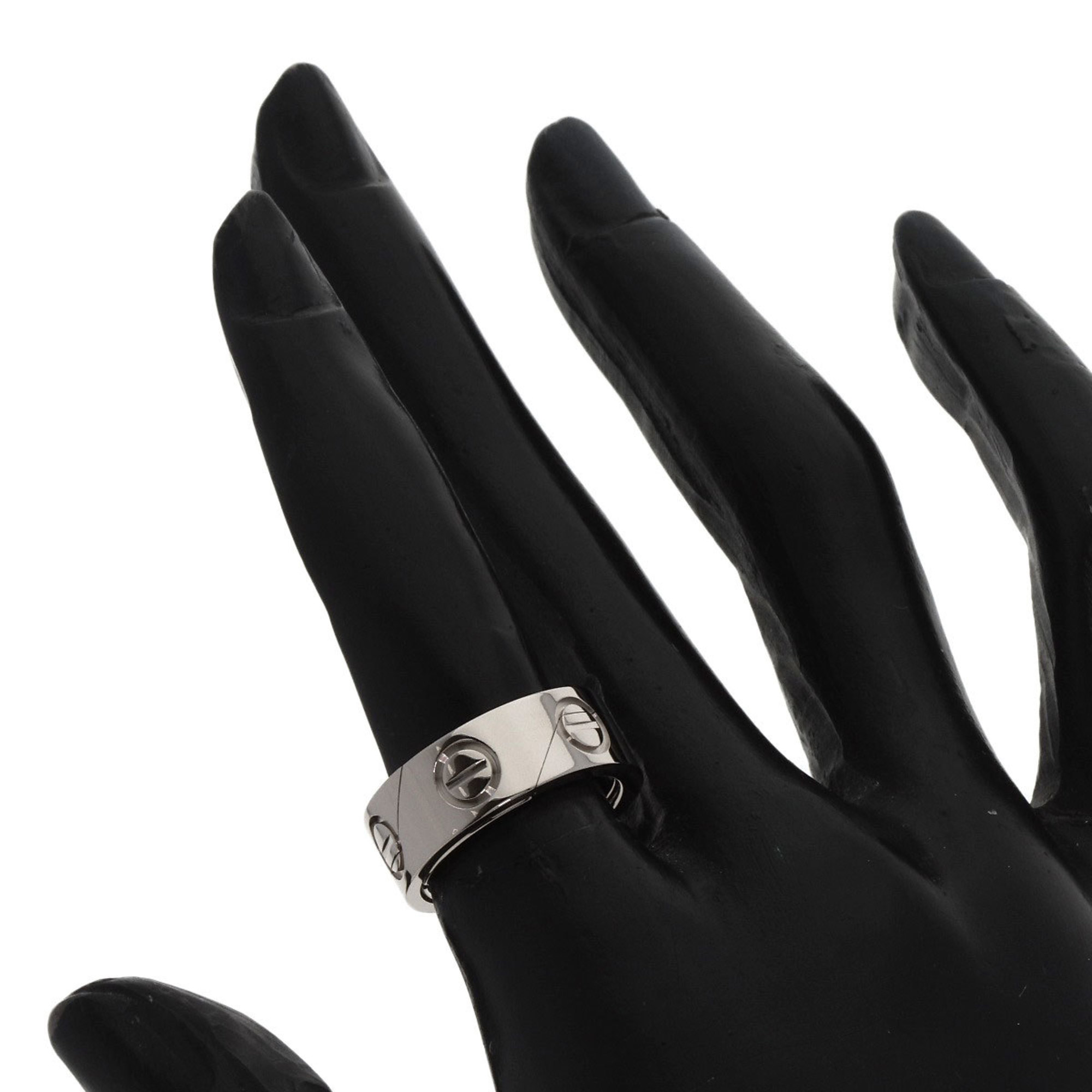 Cartier Astro Love Ring #49 Ring, K18 White Gold, Women's, CARTIER