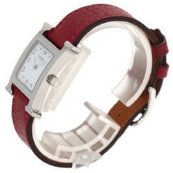 Hermes HH11.210 H Watch Stainless Steel Leather Ladies HERMES