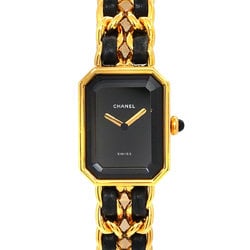 CHANEL Premiere L size H0001 Ladies watch Black Gold Quartz