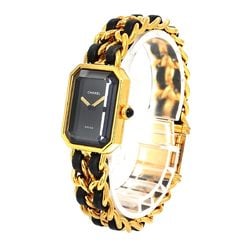 CHANEL Premiere L size H0001 Ladies watch Black Gold Quartz