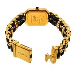 CHANEL Premiere L size H0001 Ladies watch Black Gold Quartz