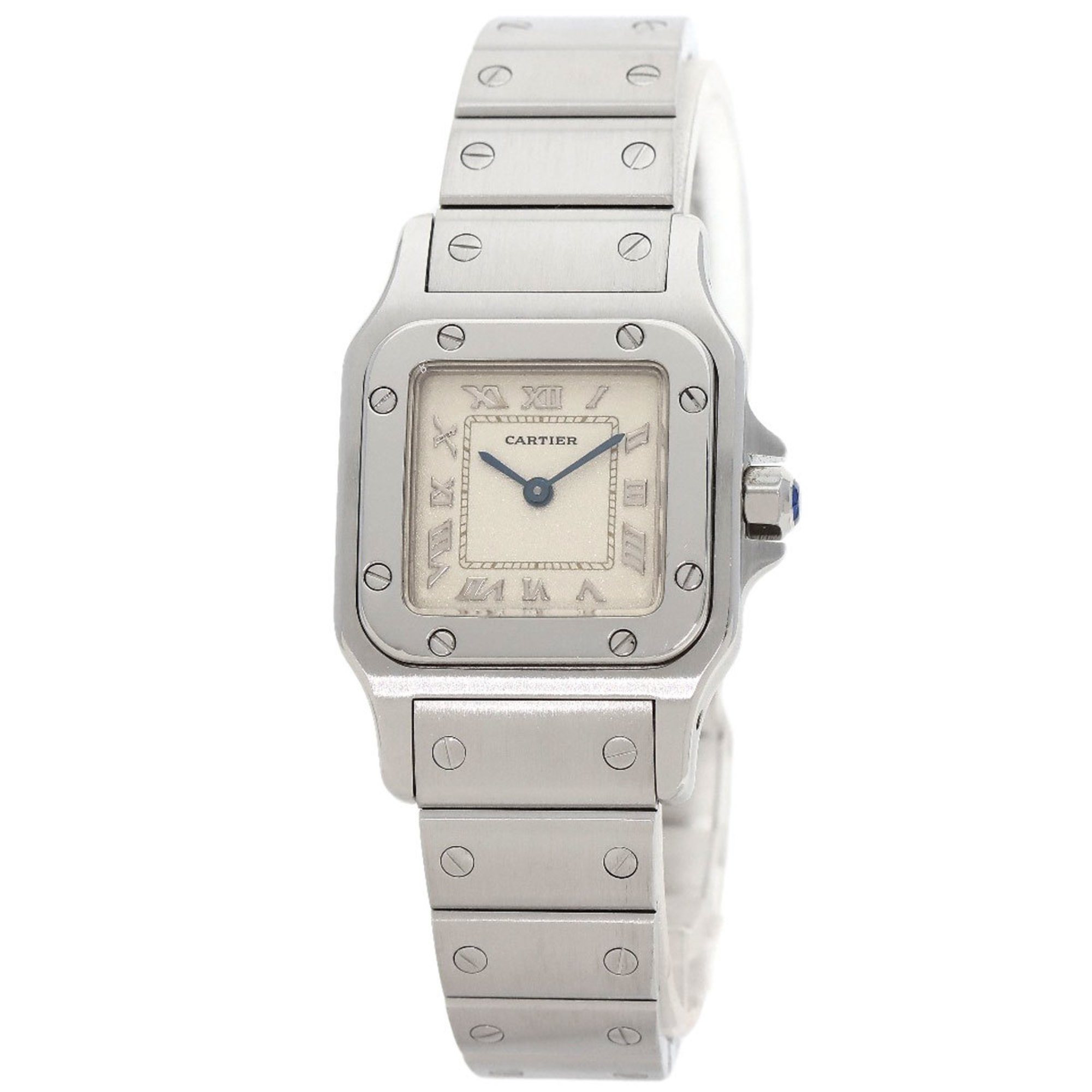 Cartier W20056D6 Santos Galbe SM Watch Stainless Steel SS Ladies CARTIER