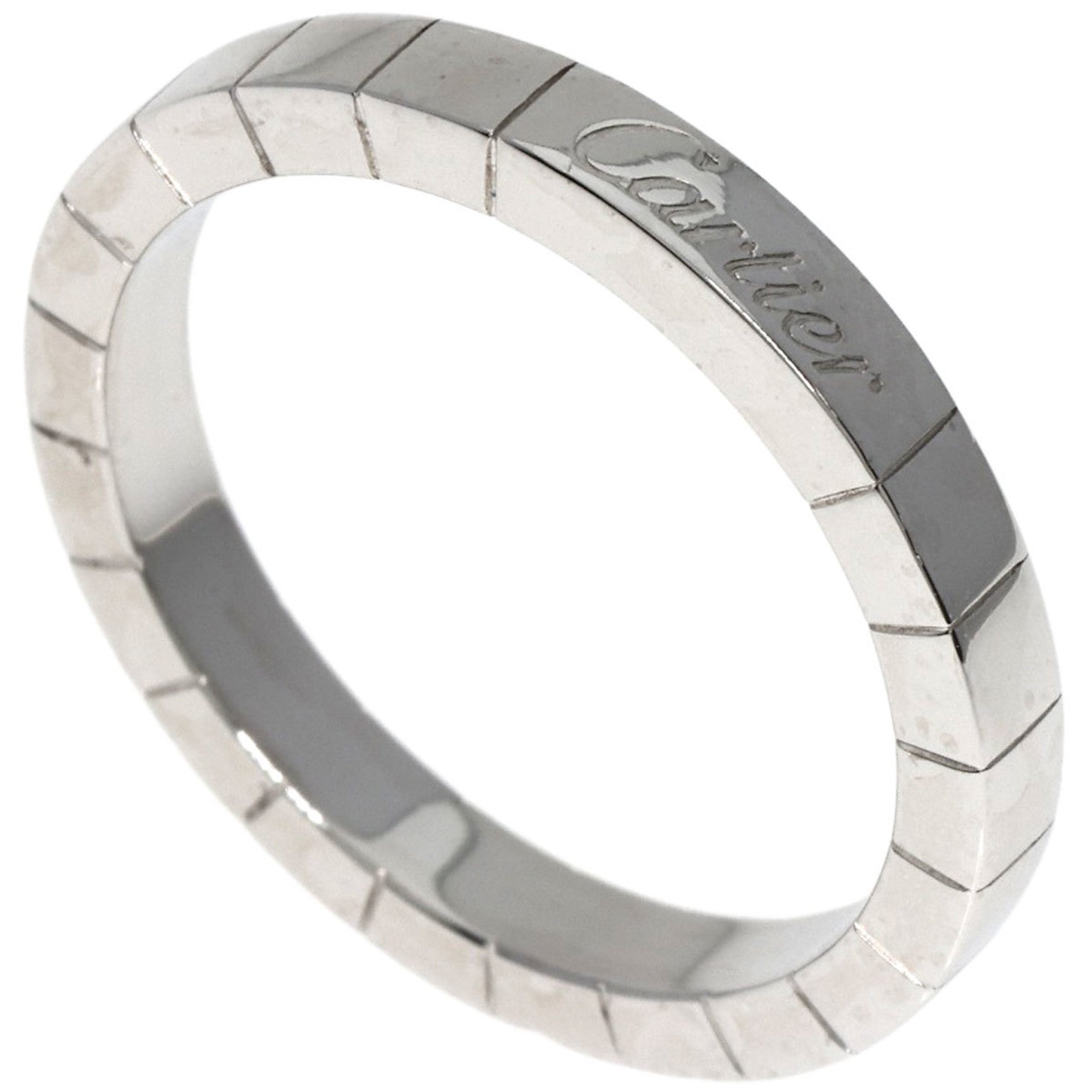 Cartier Lanier #59 Ring, K18 White Gold, Men's, Women's, CARTIER