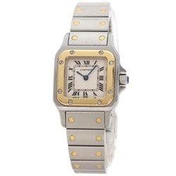 Cartier W20012C4 Santos Galbe SM Watch Stainless Steel SS K18YG Ladies CARTIER