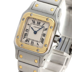 Cartier W20012C4 Santos Galbe SM Watch Stainless Steel SS K18YG Ladies CARTIER