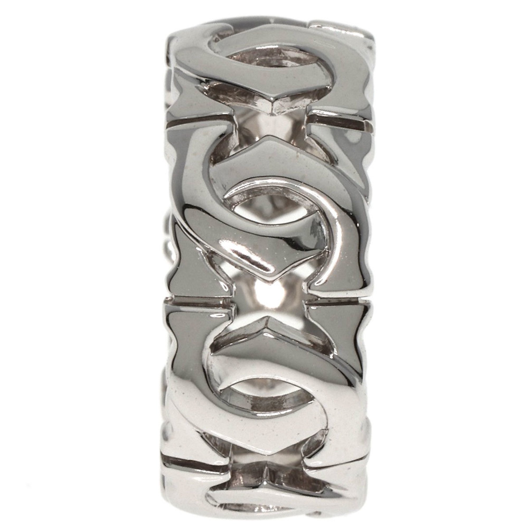 Cartier Entrelacé #50 Ring, 18K White Gold, Women's, CARTIER